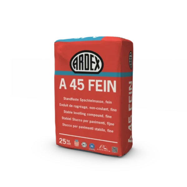 subfloor preparation repair mortars monocomponent grey ardex a45 fine close up1